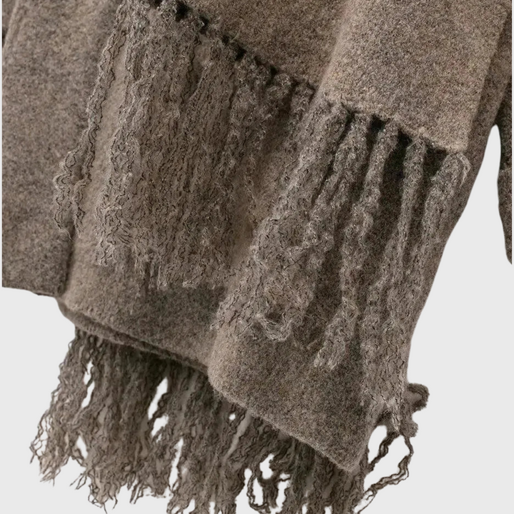 Diana | Puseron pitkä huivi-manteli napinlällä