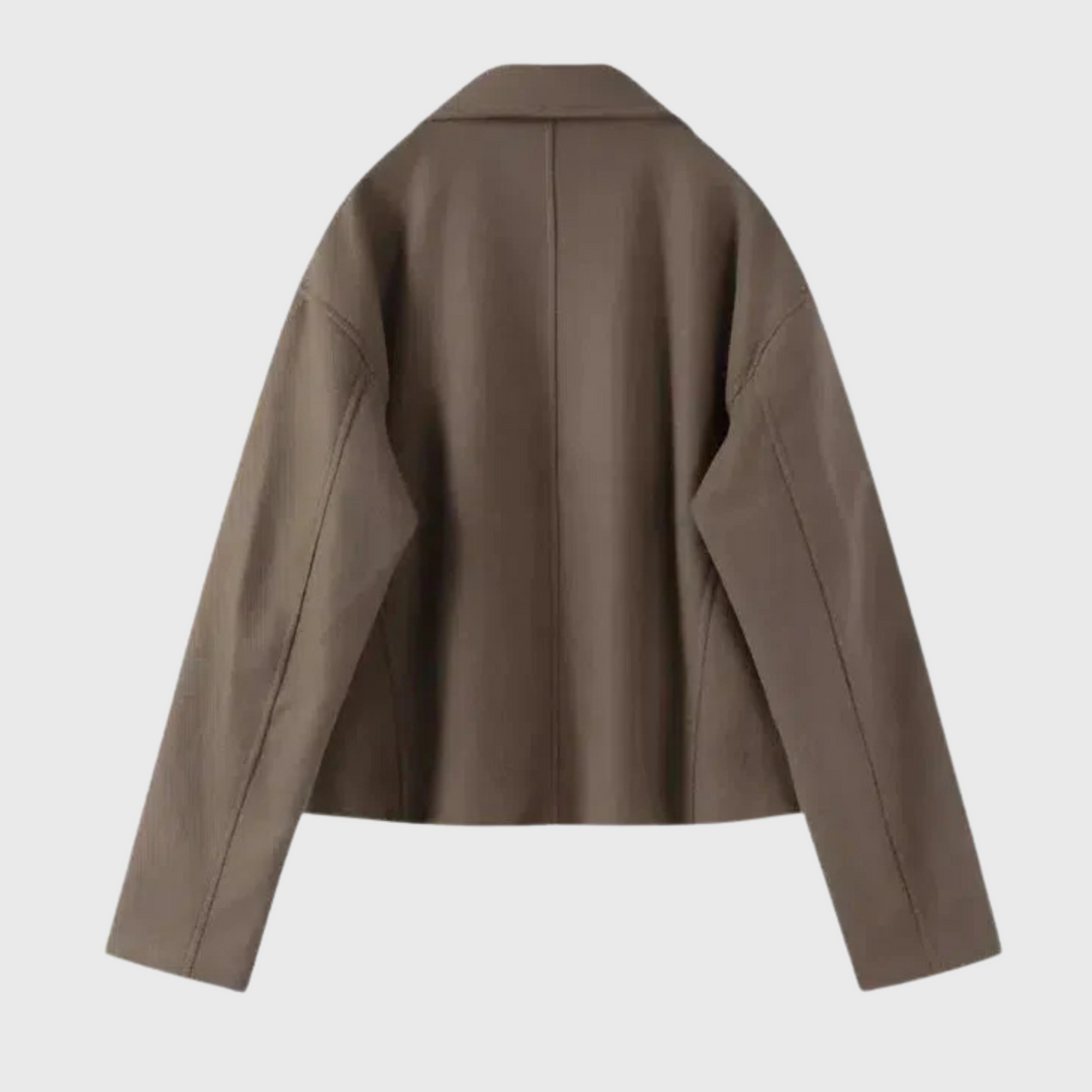 Fanchon | Moderni villakangas takki vetoketjulla