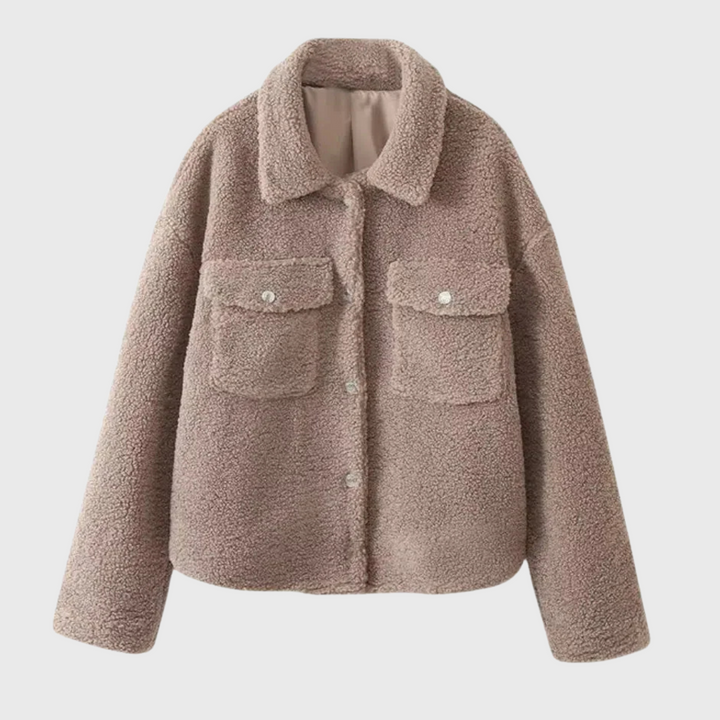 Firenze | Pehmoinen Teddy-tuulitakki painokohdilla