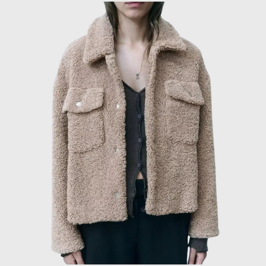 Firenze | Pehmoinen Teddy-tuulitakki painokohdilla