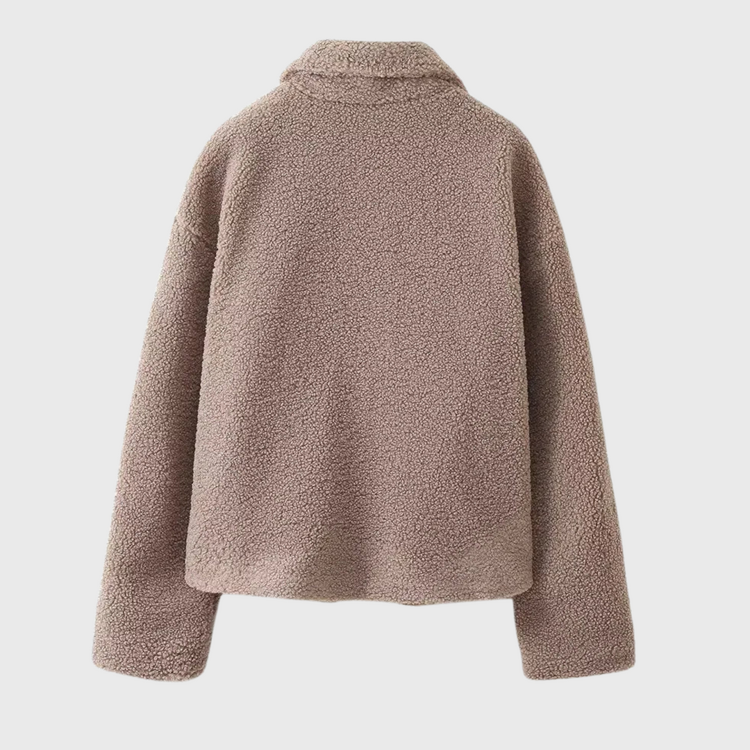 Firenze | Pehmoinen Teddy-tuulitakki painokohdilla