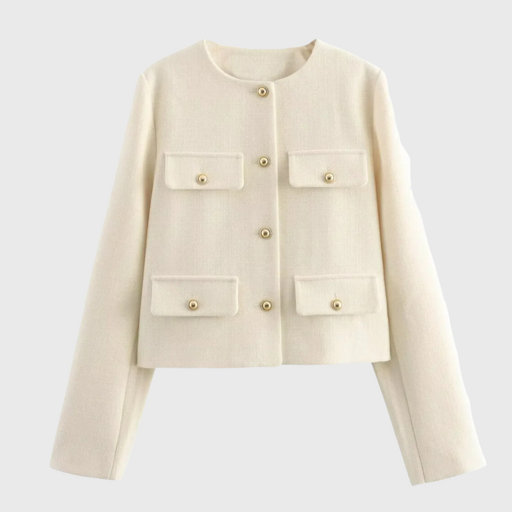 Sienna | Tyylikäs tweed-takki kullansivuilla