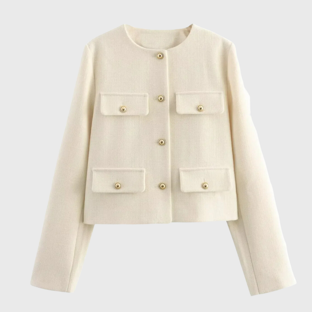 Sienna | Tyylikäs tweed-takki kullansivuilla