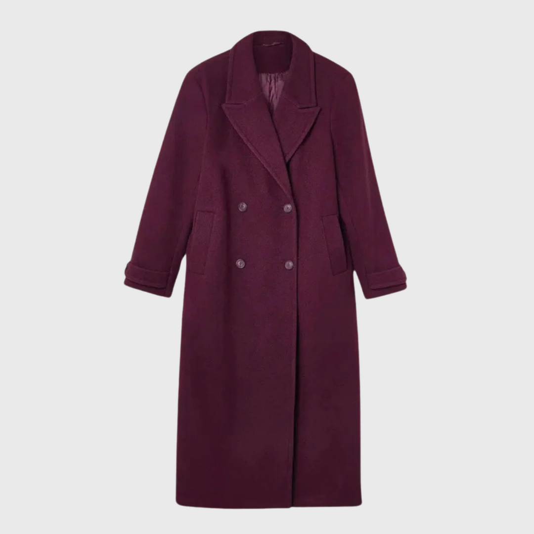 Daphne | Pitkä villakangastakki