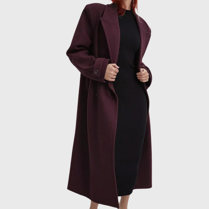 Daphne | Pitkä villakangastakki