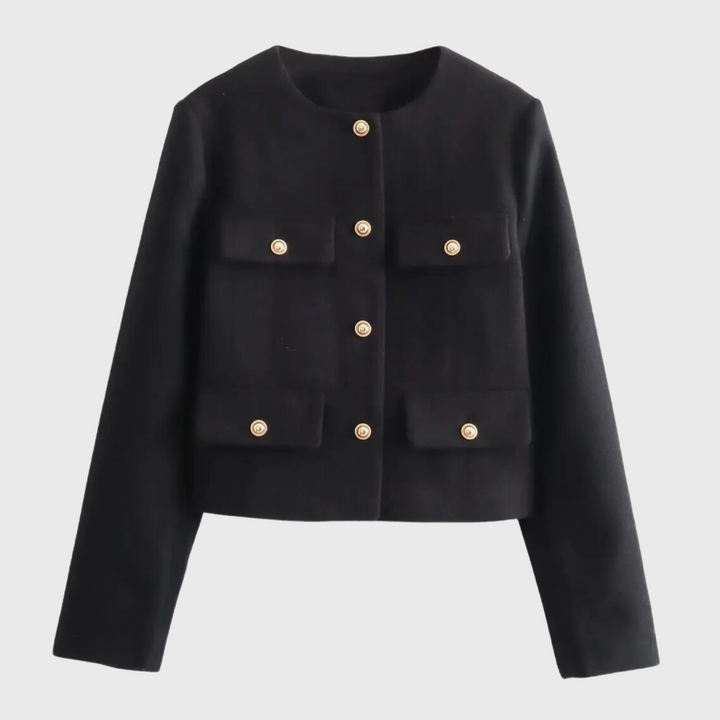 Sienna | Tyylikäs tweed-takki kullansivuilla