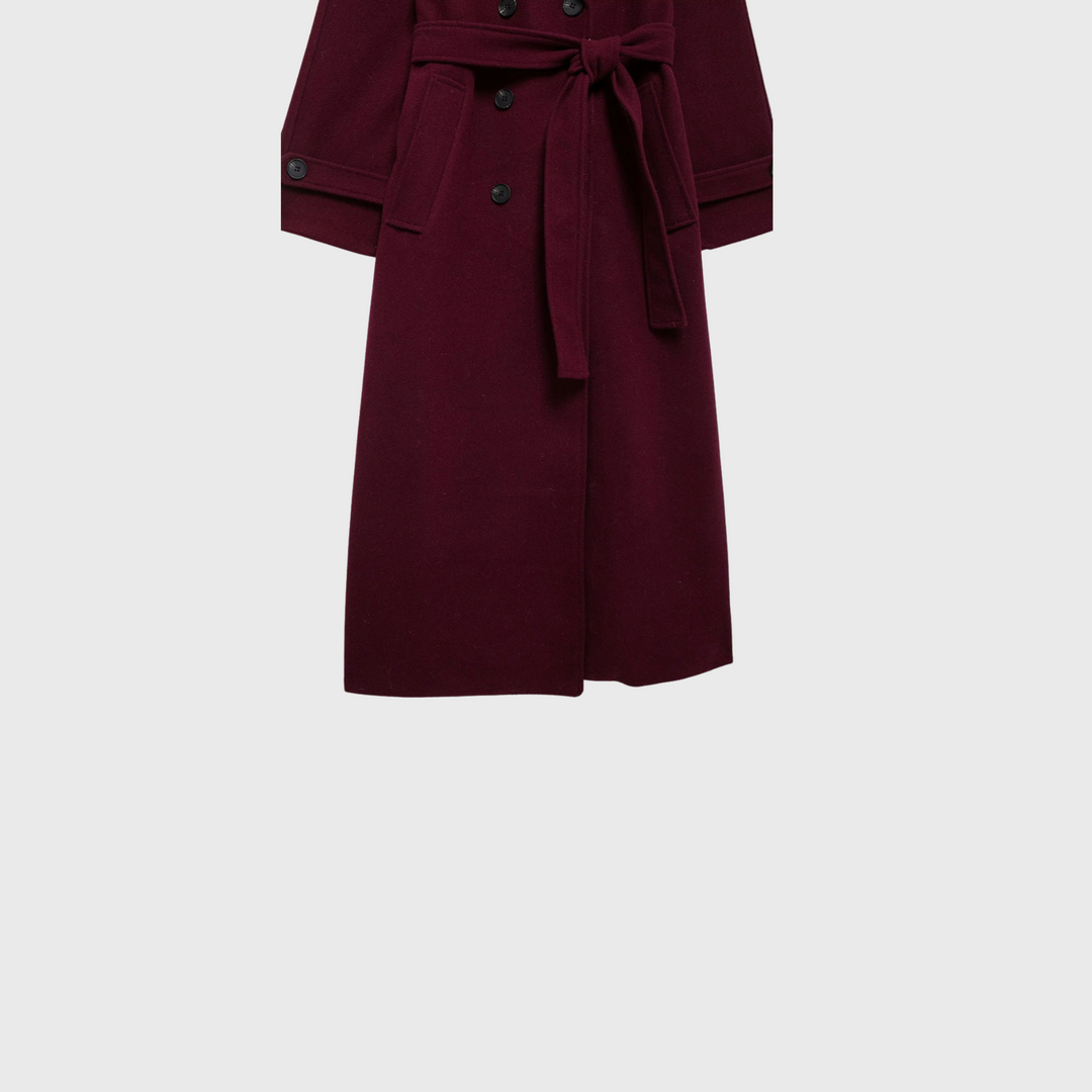 Burgundi | Tyylikäs takki Bordeaux-värisenä