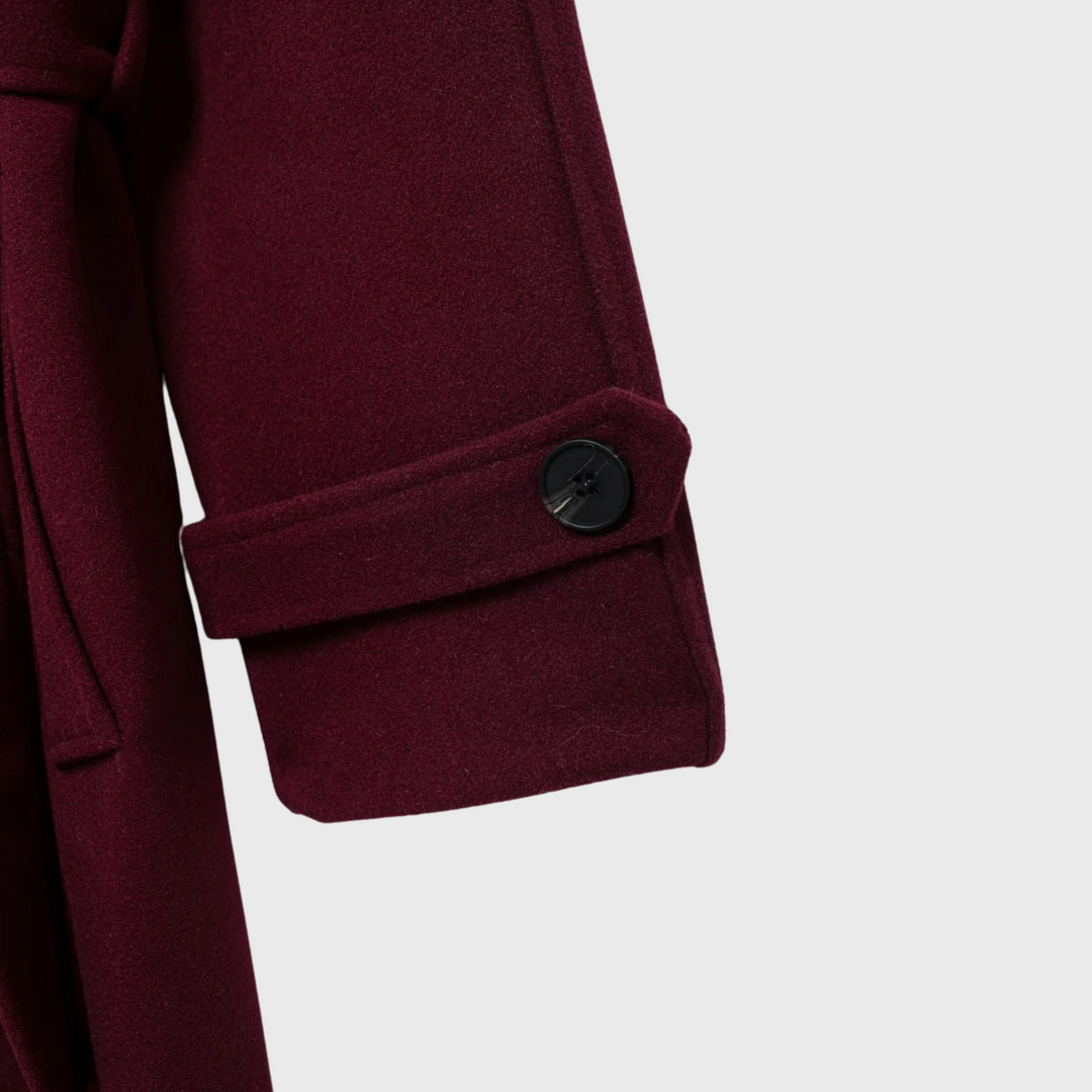 Burgundi | Tyylikäs takki Bordeaux-värisenä