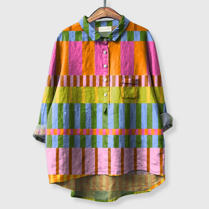 Ambra | Geometrinen pellavapaita