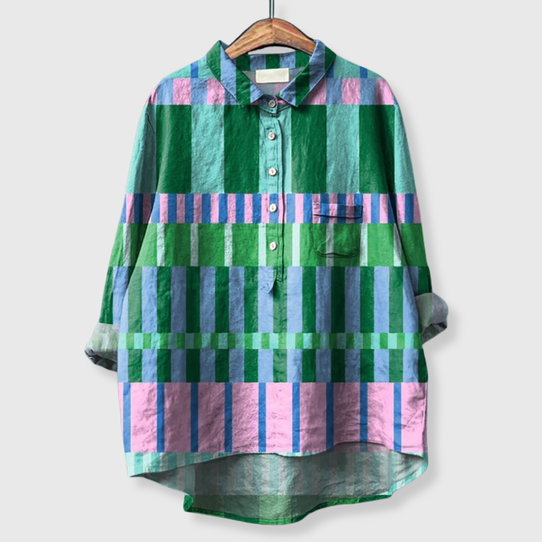 Ambra | Geometrinen pellavapaita