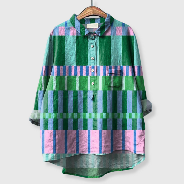 Ambra | Geometrinen pellavapaita