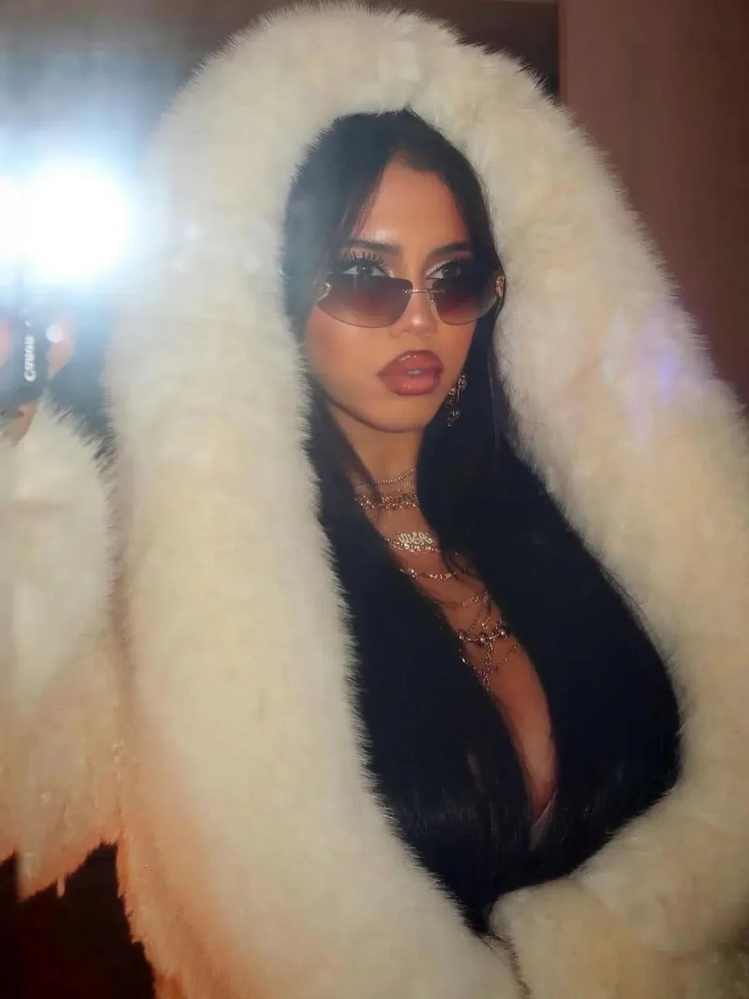 Verona | Täysnahkainen taidekarvahatun takki