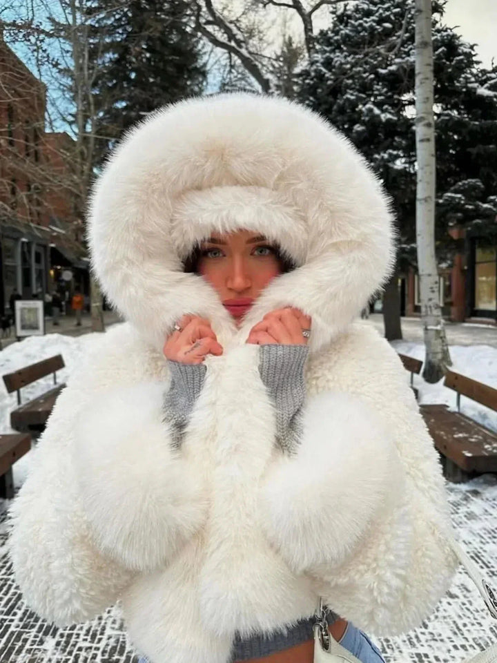 Verona | Täysnahkainen taidekarvahatun takki