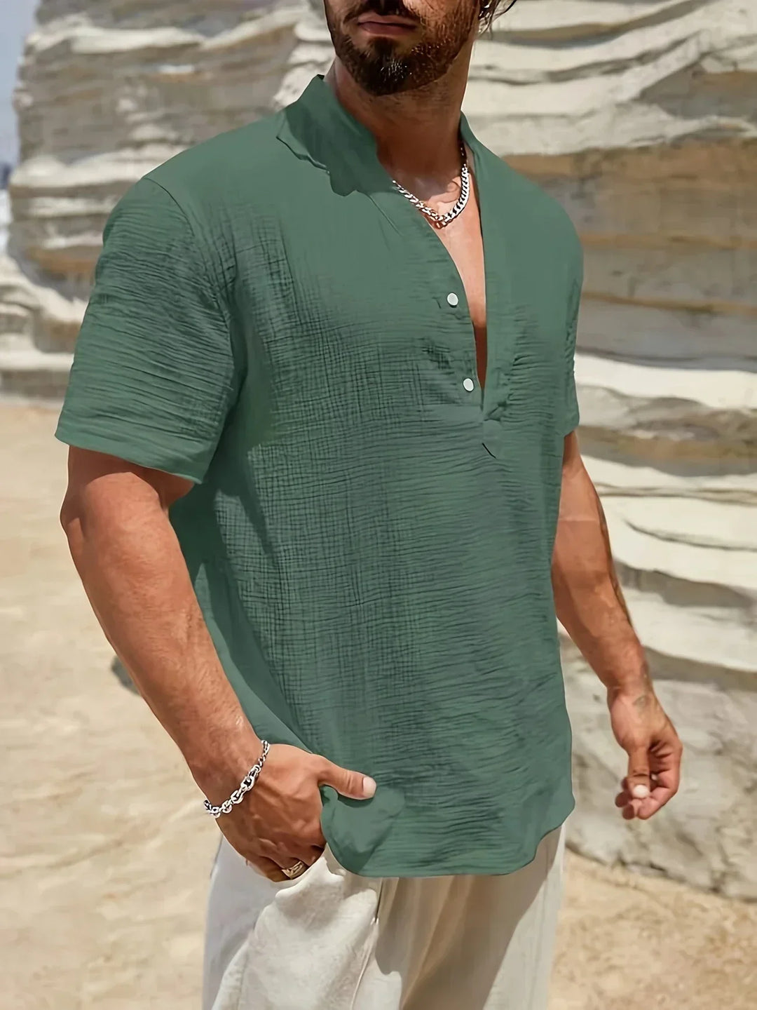 Savrani™ | Tyylikäs kesäinen paita jossa korkeakaulus