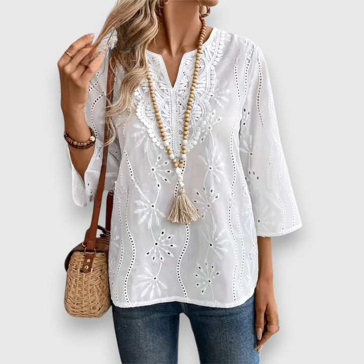 Tiziana | Premium-paita nuppineulamalleilla