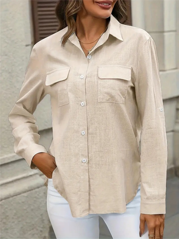 Athena | Puuvillainen pikkutakki rintataskuilla